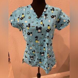 Code Happy Scrub Top